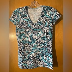 Lilly Pulitzer V-neck t-shirt - XXSmall
